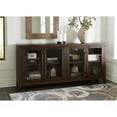 thumbnail image 2 of Ashley Furniture Balintmore 4-Door Wood Accent Cabinet, Warm Dark Brown, 2 of 7