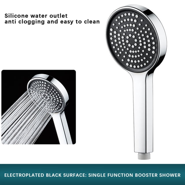fheaev Handheld Pressurized Bath Shower Rain Shower Head Pressurized Large Panel Bath Shower Set
