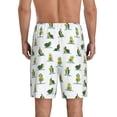 thumbnail image 5 of Salouo Cute Avocado Yoga Pattern Men's Sleep Pajama Shorts,Pajama Bottoms Elastic Waistband Sleep Pajama Short PJ Shorts for Men -Medium, 5 of 6