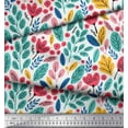 thumbnail image 2 of Soimoi Green polyester Crepe Fabric Artistic Leaf & Floral Fabric Prints By Yard 42 Inch Wide, 2 of 3