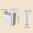 thumbnail image 4 of Collapsible Hanging Trash Can - 6L Kitchen Cabinet Door Bin, Space Saving Foldable Garbage Container with Universal Hook for Home Organization, 4 of 10