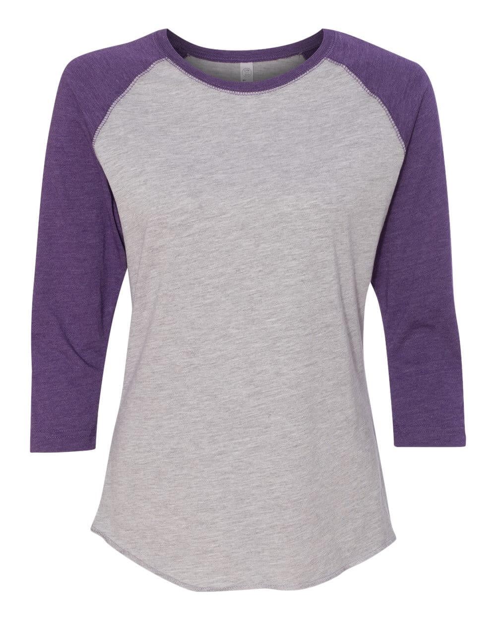 purple baseball tee women's