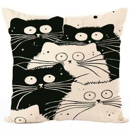 CLEARANCE Set Of Two Throw Pillows Cases Justdolife Cute Cat Unique Decorative Pillows For Bed Clearance CLEARANCE Set Of Two Throw Pillows Cases Justdolife Cute Cat Unique Decorative Pillows For Bed Clearance