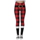 thumbnail image 2 of Gibobby Medias Afelpadas Translúcidas Leggings para mujer Casual Entrenamiento Out Leggings Impresión navideña Color Block Pantalones Elástico Leggings (Rojo, M), 2 of 5