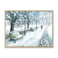 thumbnail image 3 of Designart Parc d'Hiver à Noël Cadre Flottant Traditionnel Art Mural, 3 of 4