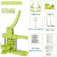 thumbnail image 2 of 58MM Badge Button Maker Machine Multiple-Size with 100Pcs Button Parts DIY Badges Press Machine Set ,Easy to Use, 2 of 5
