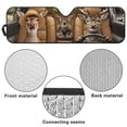 thumbnail image 6 of HUIACONG Front Sunshade Windshield Fit for Jeep Wrangler JL/JLU 2018-2024 & Jeep Gladiator JT 2020-2024, 240T Foldable Window Shade Sun Visor Protector Blocks UV Rays Cute Elk, 6 of 6