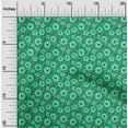 thumbnail image 2 of oneOone Silk Tabby Green Fabric Floral Retro Quilting Supplies Print Sewing Fabric By The Yard 42 Inch Wide, 2 of 5