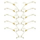 thumbnail image 4 of 10 perchas antideslizantes para ropa interior gruesas, con clip para el hogar y la tienda (doradas lisas), 4 of 5