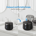 thumbnail image 5 of Toyanc 45kHz Ultrasonic Retainer Cleaner Machine - Professional Dental Pod for Aligners, Dentures, Night Guards, Mouthguards, 200ml Stainless Steel, Matte Blackk, 5 of 12