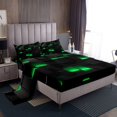 thumbnail image 1 of Erosebridal Gradient Grid Sheet Set Twin,Buffalo Sqare Bedding Sets Twin Size,Geometric Decor,Reversible,Breathable,3pcs, 1 of 7