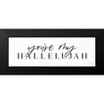 thumbnail image 2 of Lux + Me Designs 14x7 Black Modern Framed Museum Art Print Titled - Youre My Hallelujah, 2 of 5