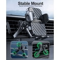 thumbnail image 6 of YITUMU Wireless Car Charger, 15W Fast Charging Phone Holder, Carbon Fiber Car Charger Mount on Air Vent,Compatible with iPhone 14 13 12 11, Samsung Galaxy S23 S22 S21 S10 LG Google, Black, 6 of 13