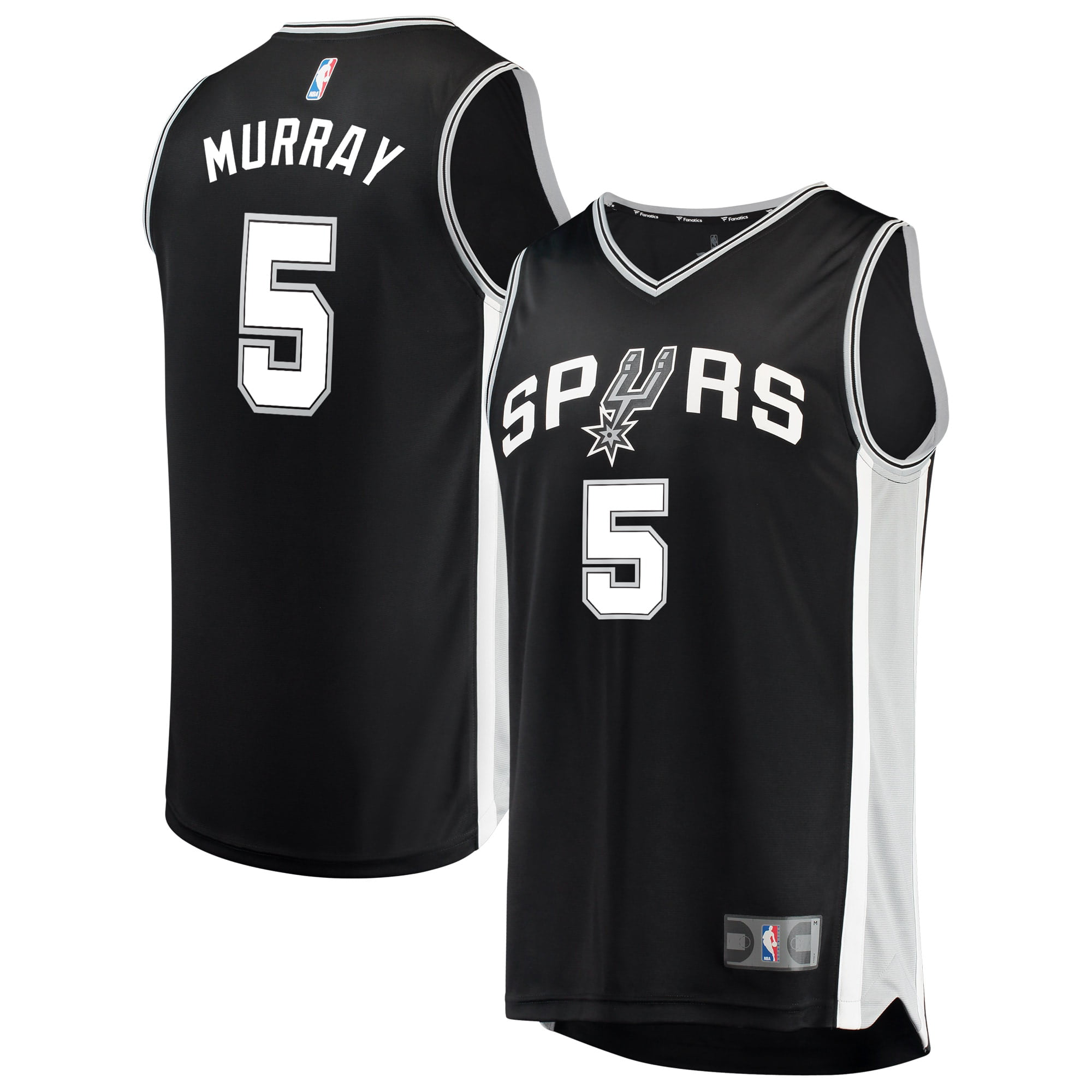 San Antonio Spurs Dejounte Murray Fanatics Branded Youth Fast Break Player Jersey ...