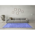 thumbnail image 3 of Ahgly Company Machine Washable Indoor Rectangle Persian Blue Traditional Area Rugs, 2' x 5', 3 of 4