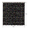 thumbnail image 5 of Multicolor Christmas Light Pattern Shower Curtain 72"x72" ,Bathroom Decorative Shower Curtains Set with 12 Hooks,Modern Waterproof Washable Shower Curtain, 5 of 6