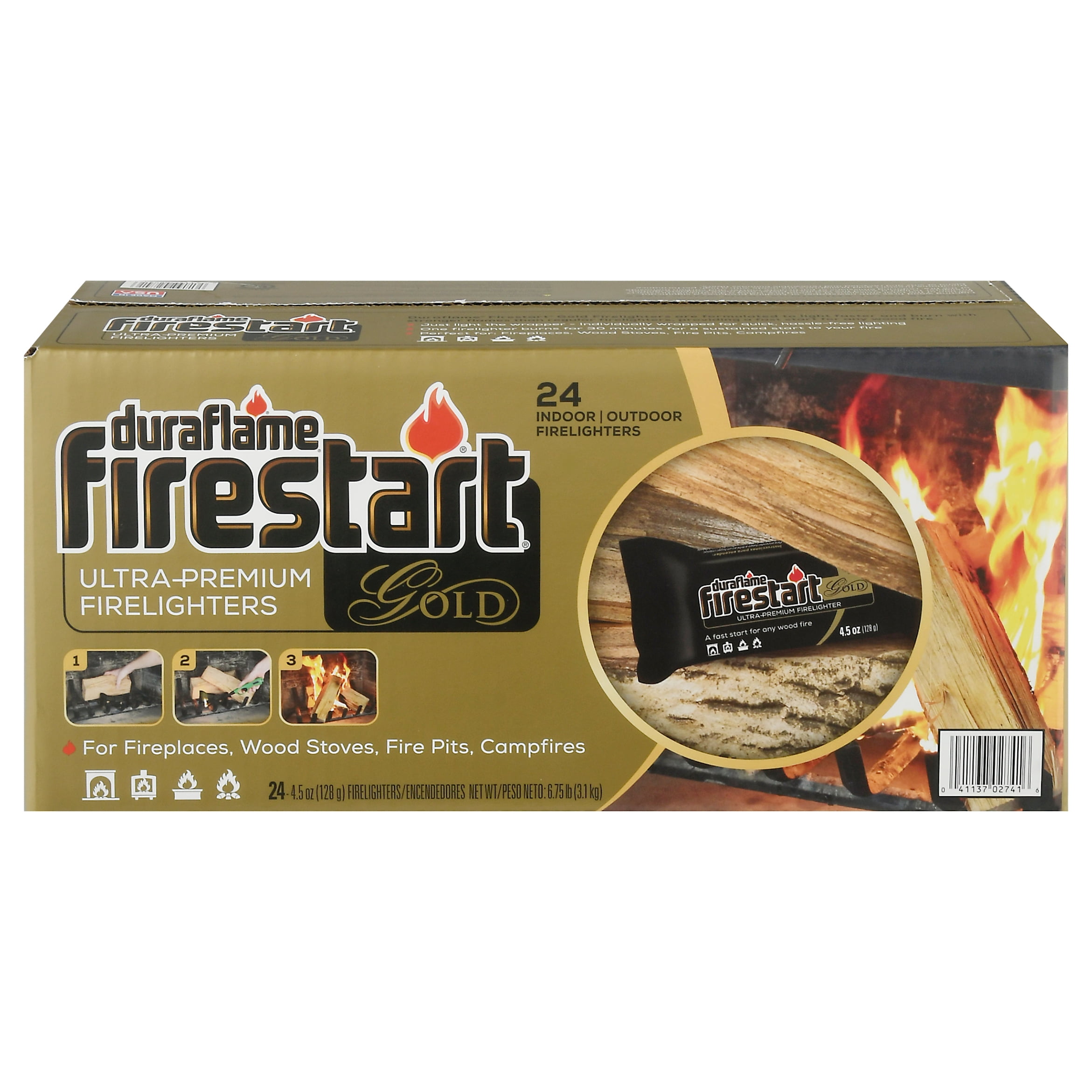 Stoves Burner Odourless Firelighters 100 Pack Suitable For BBQ's Ovens 