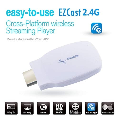 Ezcast 2.4G WIFI Display Dongle, 1080P HDMI Streaming Receptor de Vide