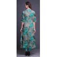 thumbnail image 4 of Bimba Green Peacock Feather Indian Ethnic Wear For Women Printed Anarkali Kurti Asymmetrical Dress-Small, 4 of 5