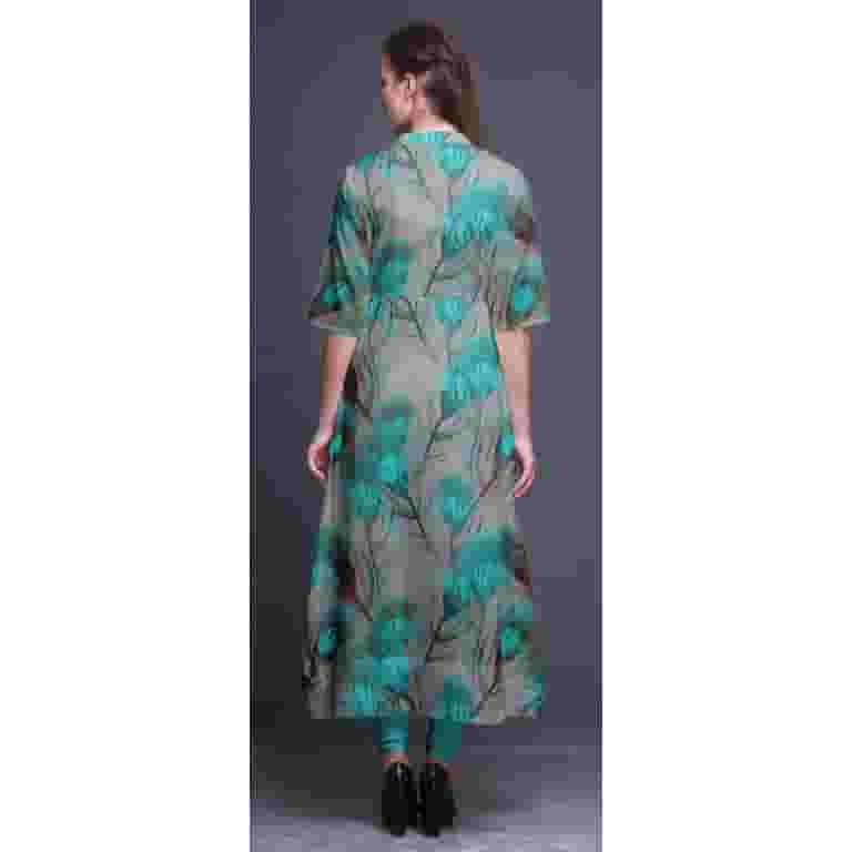 Bimba Green Peacock Feather Anarkali Dress Printed Mandarin Collar Indian Kurtis For Women Party Wear Anarkali Kurta -XX-Large - Walmart.com Bimba Green Peacock Feather Anarkali Dress Printed Mandarin Collar Indian Kurtis For Women Party Wear Anarkali Kurta -XX-Large - Walmart.com