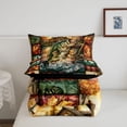 thumbnail image 5 of jejeloiu Rustic Pike Fishing Full Size Comforter Sets,Cabin Plaid Pattern Bedding Comforter Set For Boys,Multicolor Brown,Black Reversible,3-Piece,1 Comforter and 2 Pillowcases, 5 of 7