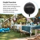 thumbnail image 5 of Wosthever Globos redondos, película de aluminio, tamaño grande, peso ligero, globo para casa, arreglo de ambiente, accesorios para fotos, accesorio para Kits de decoración para fiestas Negro Wosthever HA062117-07, 5 of 6