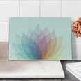 thumbnail image 2 of Abstract Cutting Board, Leaf Abstract Art 4 Season Flora Delicate and Nature Theme, Decorative Tempered Glass Cutting and Serving Board, Small Size, Yellow Red Green, by Ambesonne, 2 of 5