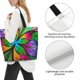 thumbnail image 3 of Fotbe Multicolored Beautiful Flower Bolsa Tote Estética de Lona con Estampado para Mujer - Bolsa Reutilizable de Hombro Casual para Vacaciones, Compras, Trabajo y Gimnasio, 3 of 8