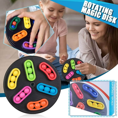 

TMOYZQ Christmas Toys for Baby Girls Boys C ognitive Education Rotating Magic Bead Game Children s Toy Magic B e an Plate Christmas Gift for Toddler on Clearance