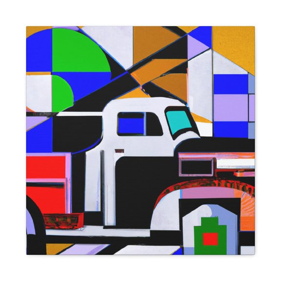 Old Pickup Sunset Hues - Canvas