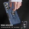 thumbnail image 3 of for Samsung Galaxy S23+ Plus Case with Metal Ring Kickstand for Women & Men, Heavy-Duty Protection Shockproof Bumper Cover Case for Samsung Galaxy S23 Plus TY Blue, 3 of 18