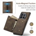 thumbnail image 6 of Compatible with OnePlus 12 Removable 2 in 1 Wallet Case,Retro Premium PU Leather Cell Phone Back Cover Magnetic Detachable with Trifold Wallet Credit Card Cash Holder Kickstand Case,Coffee, 6 of 9