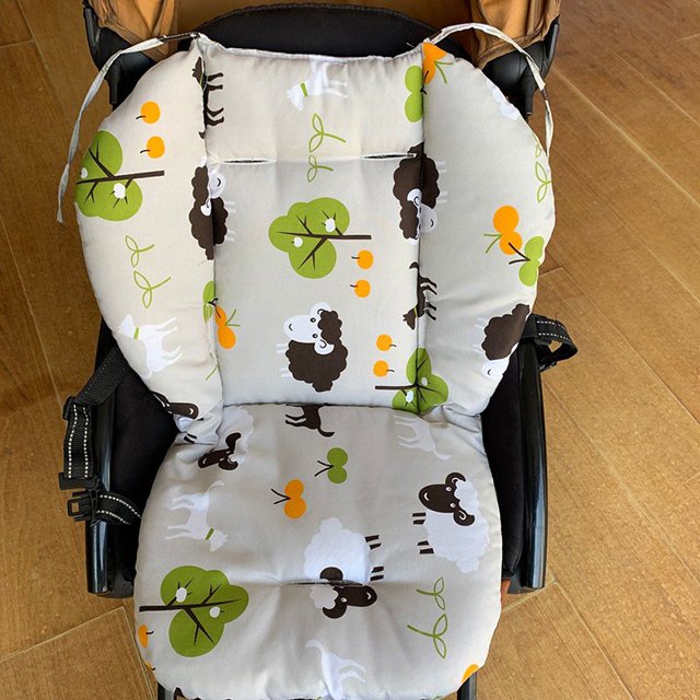 Fundas Universales De Dibujos Animados Florales Para El Asiento Del Cochecito , Suaves Y Gruesas , Almohadillas