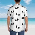 thumbnail image 6 of Black Wings Hawaiian Shirts For Men, Summer Short-Sleeve Relaxed-Fit Button-Down Shirts X-Large, 6 of 9