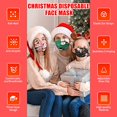 thumbnail image 4 of JM Pack de 50 mascarillas faciales desechables navideñas para mujeres y hombres adultos de 3 capas JM RV021031-00863SDJ, 4 of 5