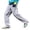 VZ25# Light Gray, variant on Mens Pants Solid Color Elastic Waist Outdoor Mountaineering Windproof Side Open Zip Straight Leg Hiking Trousers Casual Versatile Dailywear