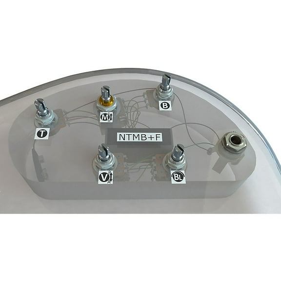 Bartolini HR-5.2AP/918 3-Band NTMB F Preamp, 5 Pots