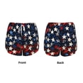 thumbnail image 3 of Gaeub Red Blue White Stars Print Women's Athletic Shorts,High Waisted Running Shorts,Pocket Sporty Short,Gym Elastic Workout Shorts-XX-Large, 3 of 7
