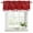 Dark Red, variant on 2 Pack Red Christmas Valances for Windows Bedroom Living Room Window Treatments, Snowflake Winter Xmas Ball Rod Pocket Valance Drapes Short Kitchen Curtains Over Sink 42"x12"