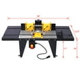 thumbnail image 2 of Electric Router Table, Universal Benchtop Router Tables Top, Wood Working Router Table, Precise Routing Table Craftsman Tool for Woodworking, Black, 2 of 9