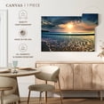 thumbnail image 5 of Elephant Stock Large Sunset Wall Art - Horizontal Canvas Wall Art - Living Room Wall Decor - Beach Canvas - Orange And Teal Decor - 12" x 8", 5 of 8