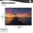 thumbnail image 4 of Stupell Industries Traditional Amazing Sunset at Pier Canvas Art, 24 x 16, by Creative Studio, 4 of 8