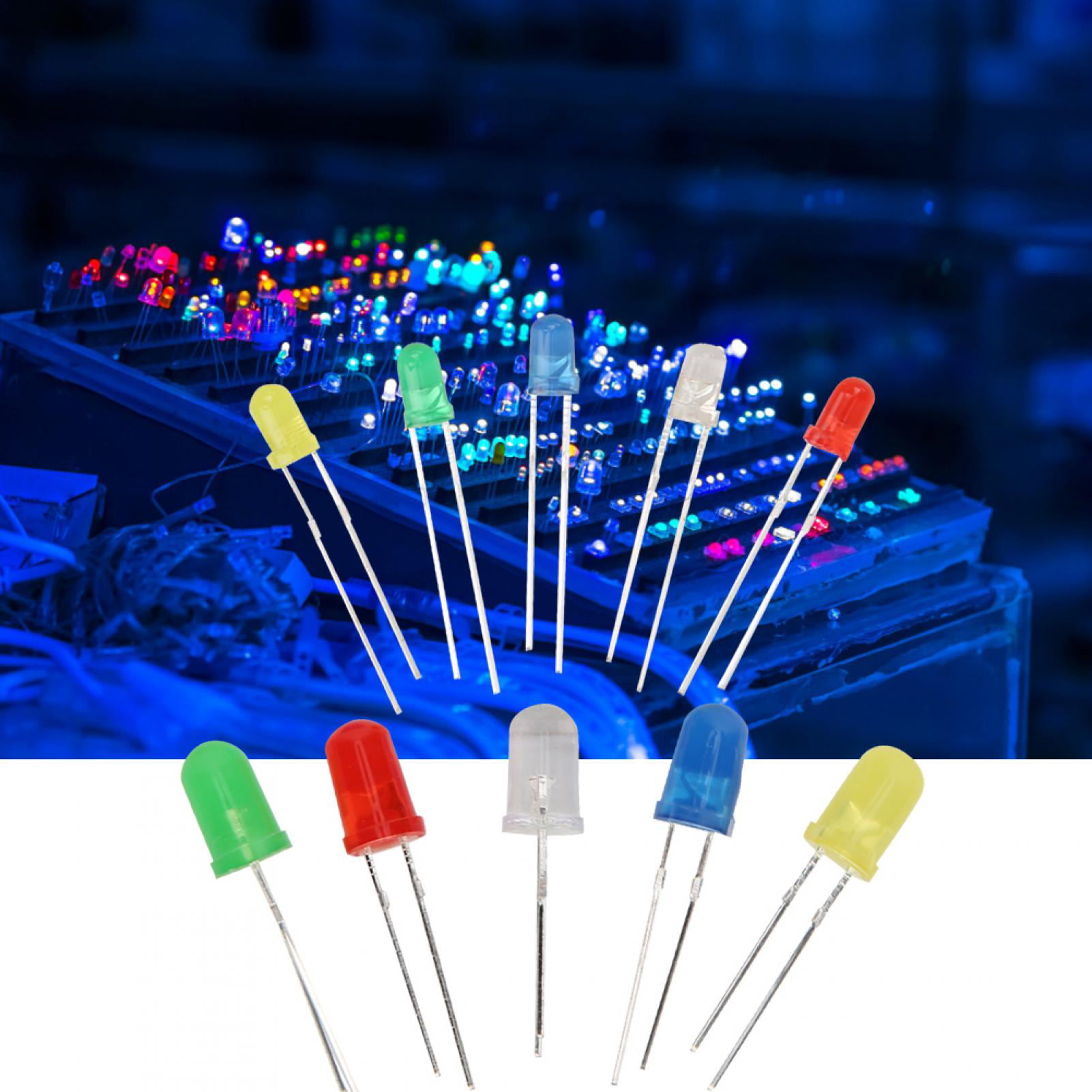 25 pcs Diodes LED Standard 5mm Color Selection Red Blue Yellow Green 