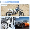 thumbnail image 2 of Unique Bargains Front Fender Arrow Sticker Decoration Motorcycle Warning Reflective Tape Waterproof Pet Reflective Material Material White 1 Pcs 34 cm x 5.5 cm, 2 of 6
