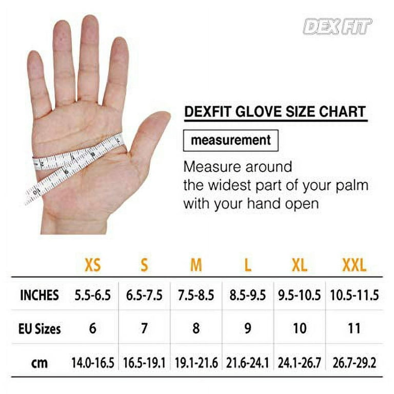 Dex Fit Premium Nylon Nitrile Work Gloves FN320, 3 Pairs, 3D-Comfort Stretchy Fit, Firm Grip, Thin & Lightweight, Durable, Breathable & Cool, Machine