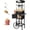 Black, Silver, variant on Chicdaze Popcorn Machine with 10 oz Kettle, Makes up to 50 Cups, Vintage-Style Popper with Cart on Wheels for Home,Red