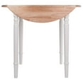 thumbnail image 3 of Winsome Sorella Round Drop Leaf Table Natura/White Finish, 3 of 8