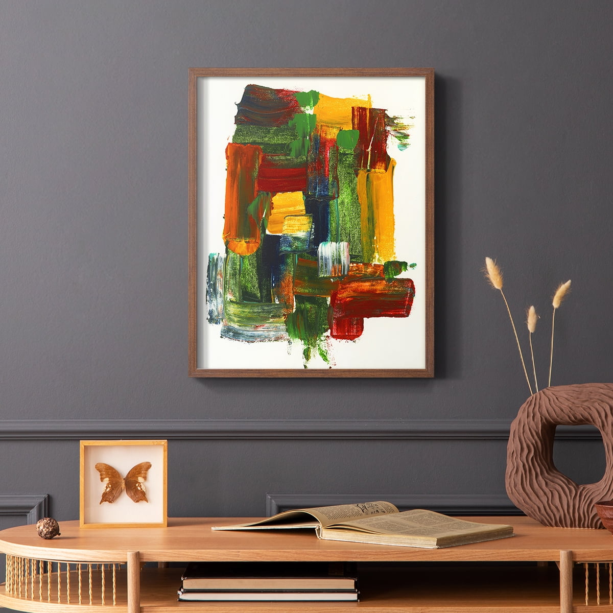 Abstract II in Paper Solid Wood 8 x 10 Framed Print