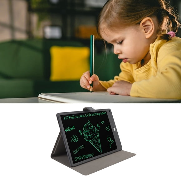 Tableta De Escritura, Cuidado De Los Ojos, Eliminación De Una Tecla, Tableta De Dibujo Borrable, Ahorro De Energía Con Estuche De PU, Bolígrafo Para Tomar Notas