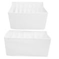 thumbnail image 4 of DEEPCRAFF 2Pcs Underwear Organizer Fabric Multifunctional Storage Box For Wardrobe Accessories 13.8X6.7X6.7In, 4 of 8